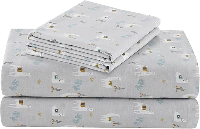 Solid Comfort Spaces Cotton Sheets Queen Breathable Naturally Cool Cotton Sheets Soft Cotton Bed Sheets with 14 quot Elastic Pocket Fits up to 16 quot Mattress All Seasons Sheet Set Lama Multi 4 Piece Secure