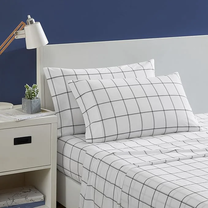 First-Class Nautica – Twin Sheets Cotton Percale Bedding Set Casual Home Decor Plot Black Twin Consistent