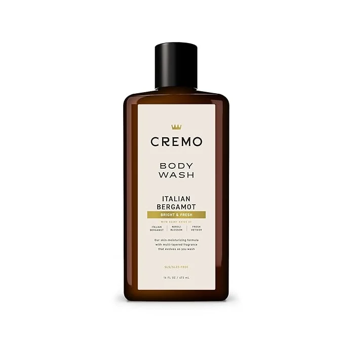 Professional Cremo Body Wash for Men Rich-Lathering Italian Bergamot 16 Fl Oz Refined