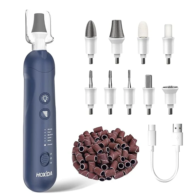 Comfortable Cordless Electric Nail File Set Rechargeable Pedicure Tools Quality