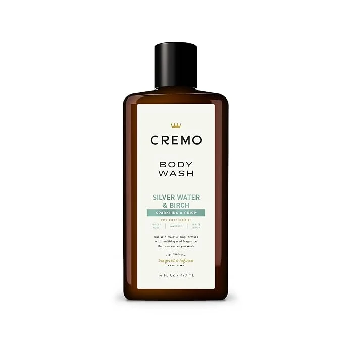 Reliable Cremo Body Wash for Men Rich-Lathering Silver Water Birch 16 Fl Oz Organic