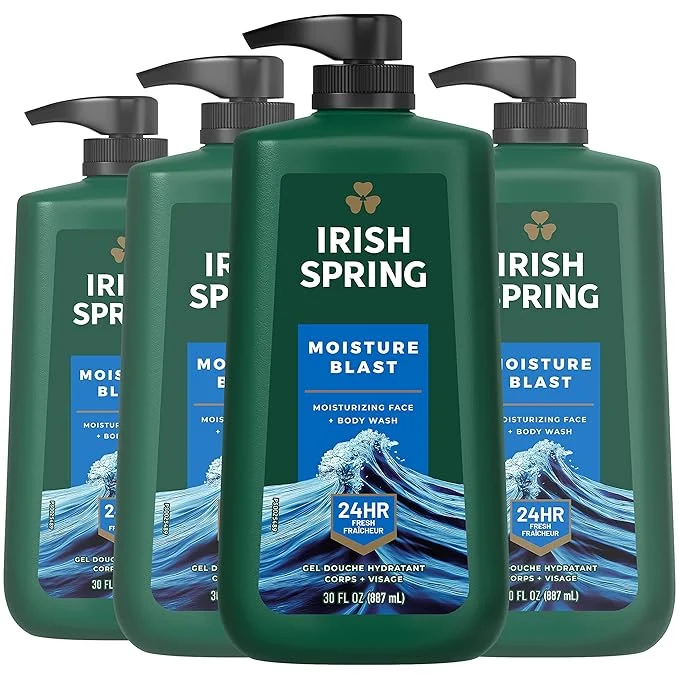 Expertly Made Irish Spring Moisture Blast Body Wash 30 Oz Pump Exceptional