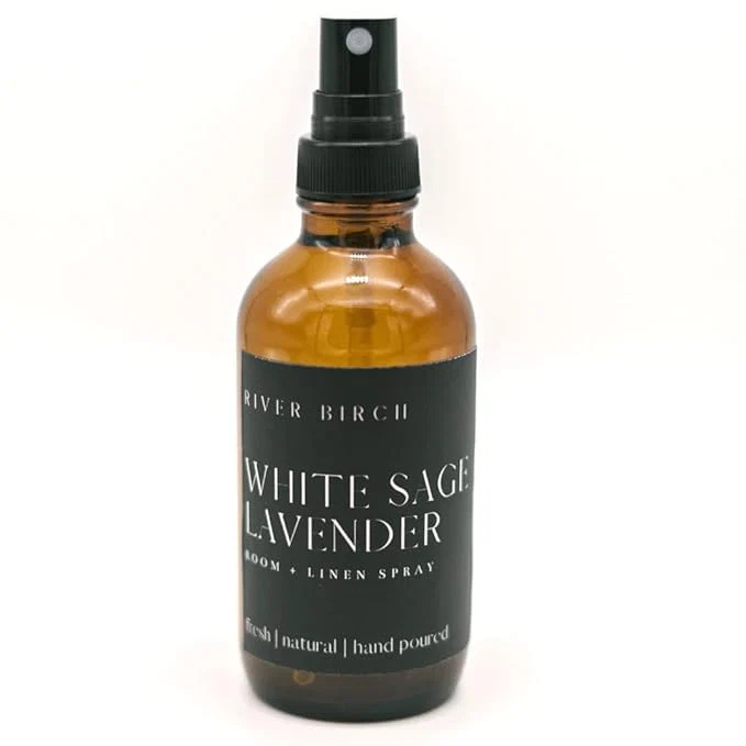 Organic River Birch White Sage Lavender Linen and Room Spray Home Fragrance 4 oz Smooth