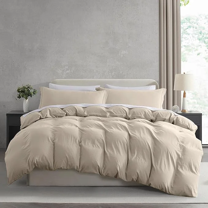 Selected Nestl Linen Duvet Cover King Size – Soft Prewashed King Duvet Cover Set 3 Piece with Zipper Closure 1 Duvet Cover 104×90 inches and 2 Pillow Shams Efficient