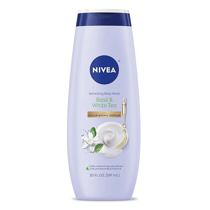 High-Quality NIVEA Refreshing Basil and White Tea Body Wash Convenient