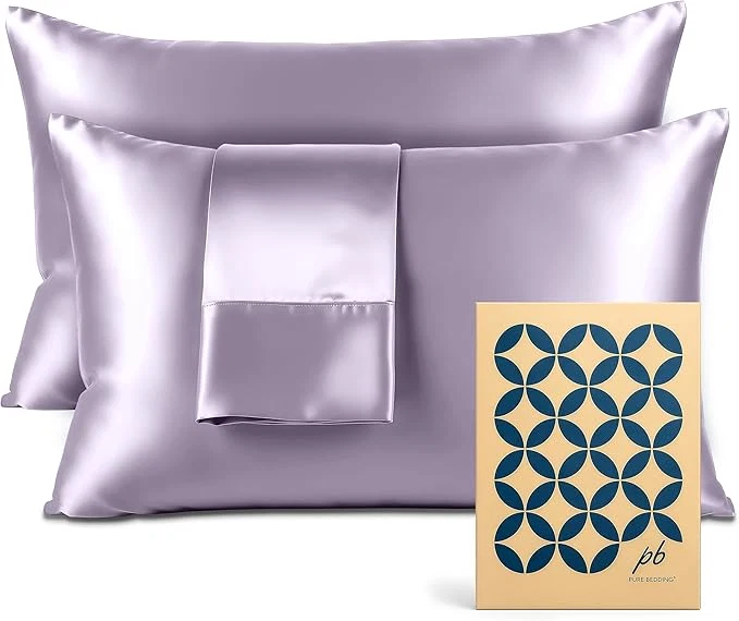 Original Satin Pillowcase 2 Pack – King Size 20 quot x40 quot Lavender – Silky Pillow Cases for Hair and Skin – Satin Pillow Covers with Envelope Closure – Extra Soft Premium Microfiber Next-Generation