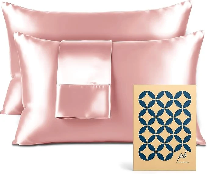 High-Performance Satin Pillowcase 2 Pack – King Size 20 quot x40 quot Pink – Silky Pillow Cases for Hair and Skin – Satin Pillow Covers with Envelope Closure – Extra Soft Premium Microfiber Fashionable