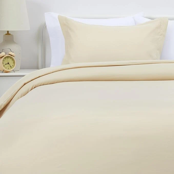 Functional Amazon Basics Lightweight Microfiber 2-Piece Duvet Cover Set Twin Twin XL Beige Fashionable