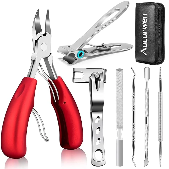 High-Grade Podiatrist Toenail Clippers for Seniors Thick Toenails Professional Pedicure Soft