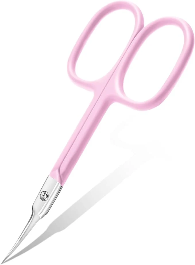 Verified CGBE Cuticle Scissors Extra Fine Curved Blade Super Slim Manicure Scissors Responsible