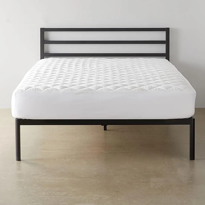 Specialty Amazon Basics Hypoallergenic Breathable Quilted Mattress Topper Pad with Elastic California King 18 Inches Deep White Fine Crafted