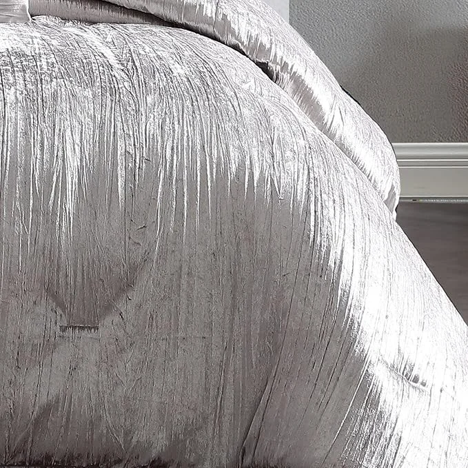 Official Riverbrook Home Turin Comforter Set King Silver 7 Piece Set Effective