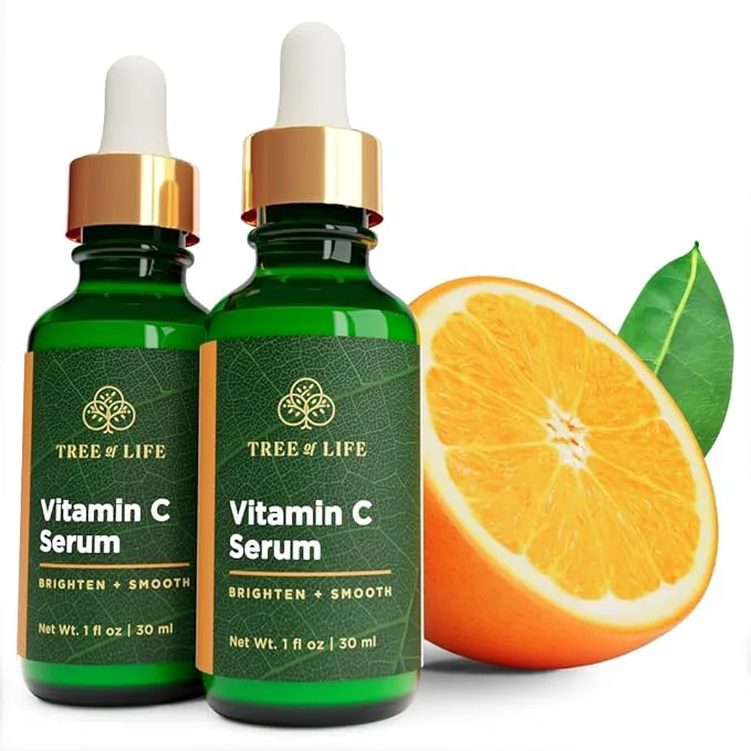 Artisan Tree of Life Beauty Vitamin C Skin Care Set Skin Face Oil Facial Serums Detailed
