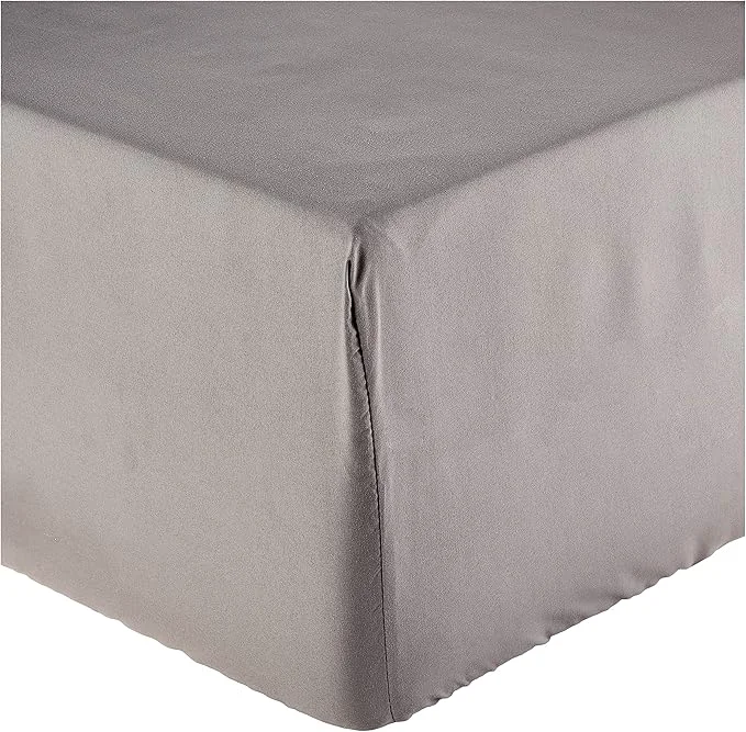 Detailed Elegant Comfort 1500 Premium Hotel Quality 1-Piece Fitted Sheet Softest Quality Microfiber – Deep Pocket up to 16 inch Wrinkle and Fade Resistant Full Gray Trendy