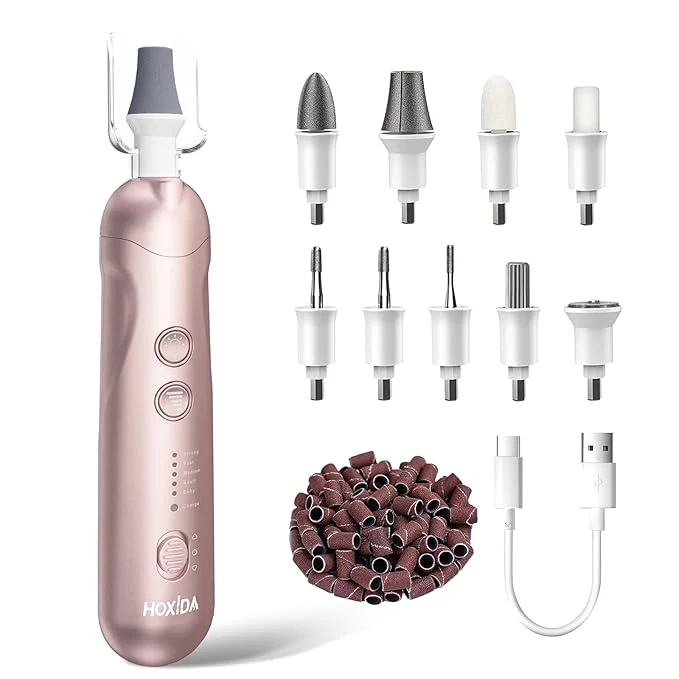 Original Design Cordless Electric Nail File Set Rechargeable Pedicure Tools Reusable