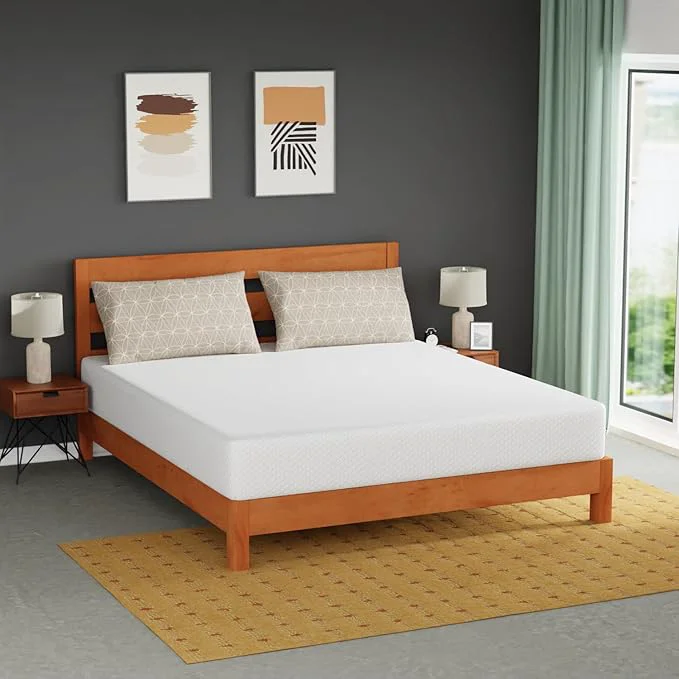 Advanced FDW 10 Inch California King Mattress Medium Firm Gel Memory Foam Mattress White Bed in a Box CertiPUR-US Pressure Relief Cooling Ventilated Foam Washable Removable Cover Lightweight