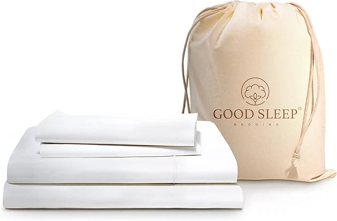 Artisan Good Sleep Bedding California King Sheet Sets – Egyptian Cotton Sheets California King Size 4 Pc Cal King Sheet Set Soft Sateen Weave 16 quot Deep Pocket California King Sheet Set – White Responsible
