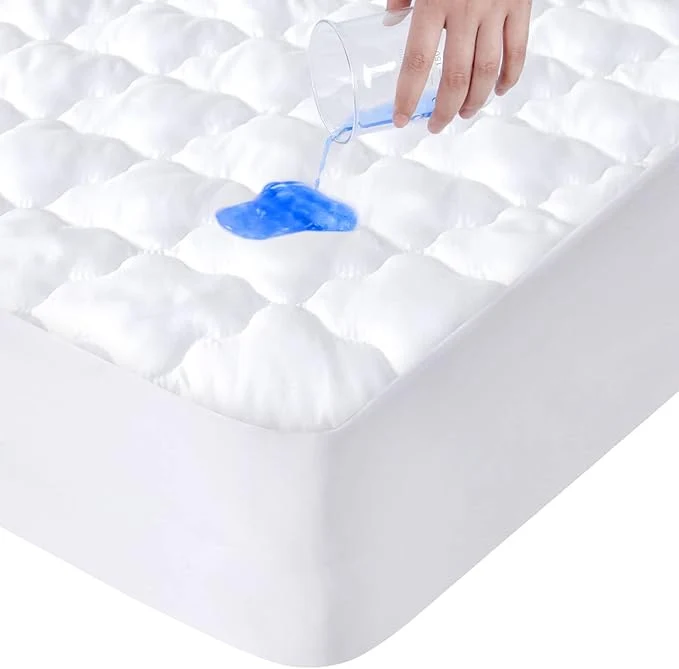 Reusable Twin Extra Long XL Mattress Pad Waterproof Protector Twin XL Mattress Protector Cover for College Dorm Breathable amp Noiseless Twin XL Mattress Topper Fitted with Deep Pocket to 14 quot Depth Functional