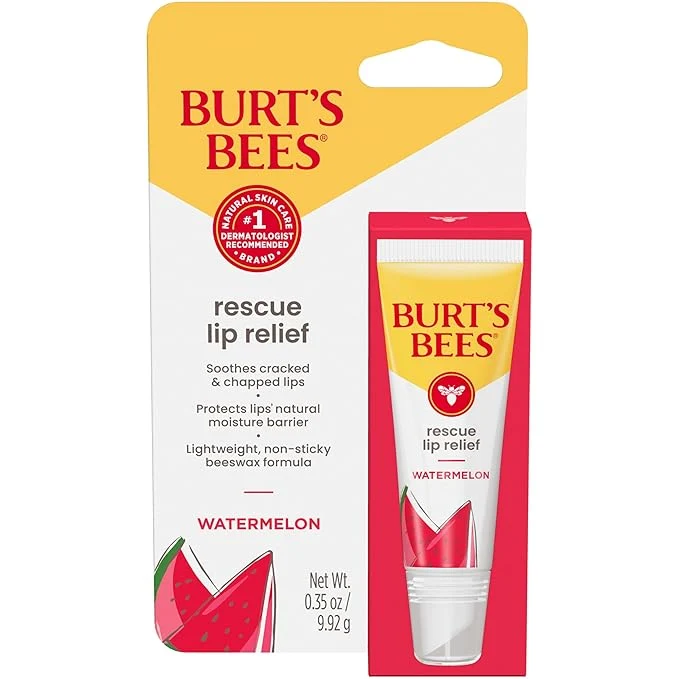Specialty Burt’s Bees Rescue Lip Relief Watermelon Hydrating Lip Balm Convenient
