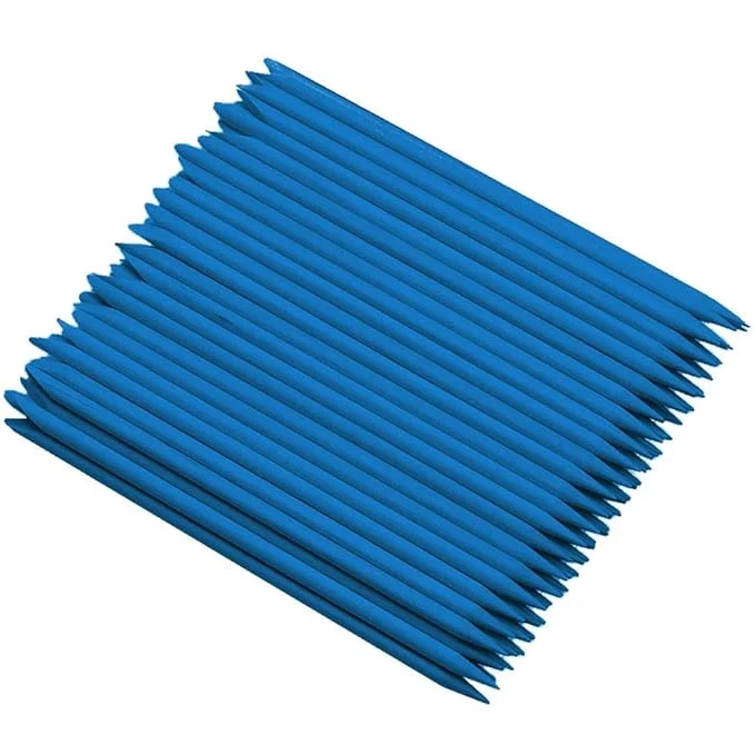 Secure 100 Pcs Orange Wood Nail Sticks Double Sided Multi Functional Cuticle Pusher Responsible