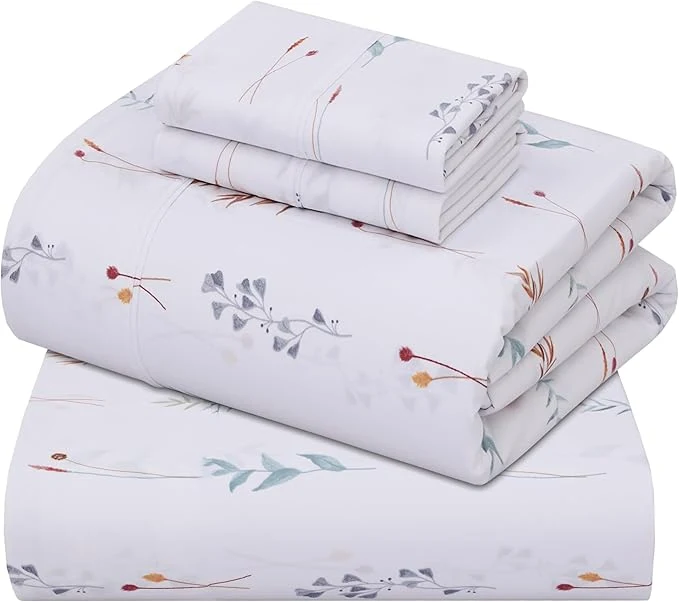 Safe ZOYER Cotton Sheets – California King Percale Bedding Cooling amp Breathable Durable with a Crisp Soft amp Comfortable Feel 14 quot Deep Pocket 4-Piece Set Fairy Meadows High-End
