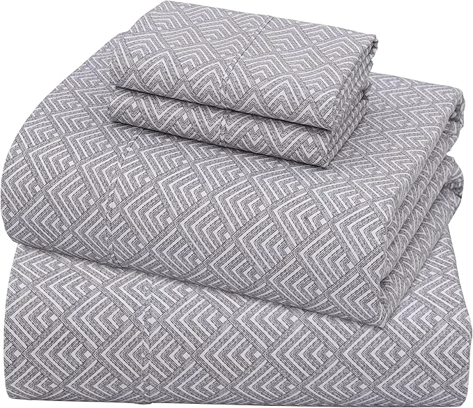 Trendy ZOYER Cotton Sheets – Queen Size Percale Bedding Cooling amp Breathable Durable with a Crisp Soft amp Comfortable Feel 16 quot Deep Pocket 4-Piece Set Diamond Box Functional