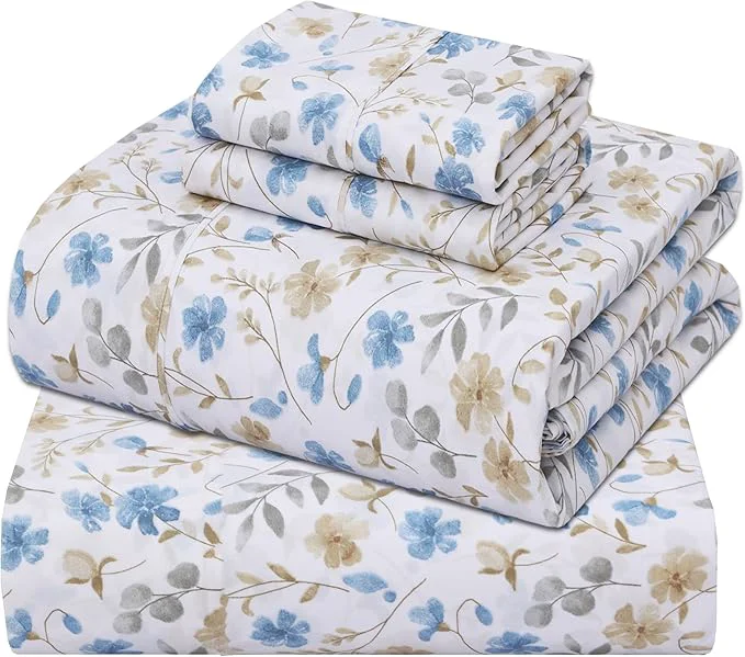 Outstanding ZOYER Cotton Sheets – King Size Percale Bedding Cooling amp Breathable Durable with a Crisp Soft amp Comfortable Feel 16 quot Deep Pocket 4-Piece Set Country Coast Natural