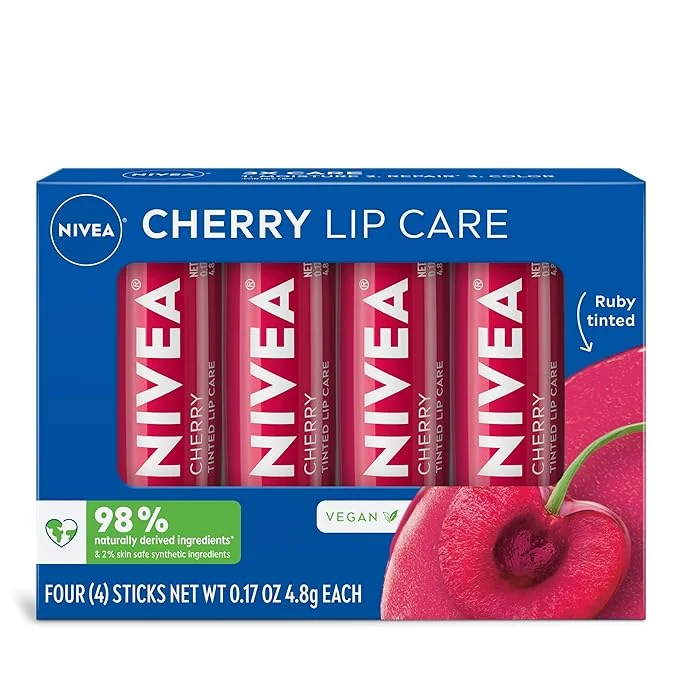 Luxury NIVEA Cherry Lip Care Ruby Tinted Lip Balm Pack Reliable