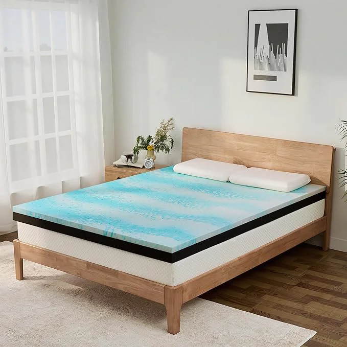 Superior Extra Firm Mattress Topper Full Size 3 Inch Pain Relieving Foam Bed Topper for Extra Support Gel Memory Foam amp High-Density Foam Mattress Pad CertiPUR-US Casual