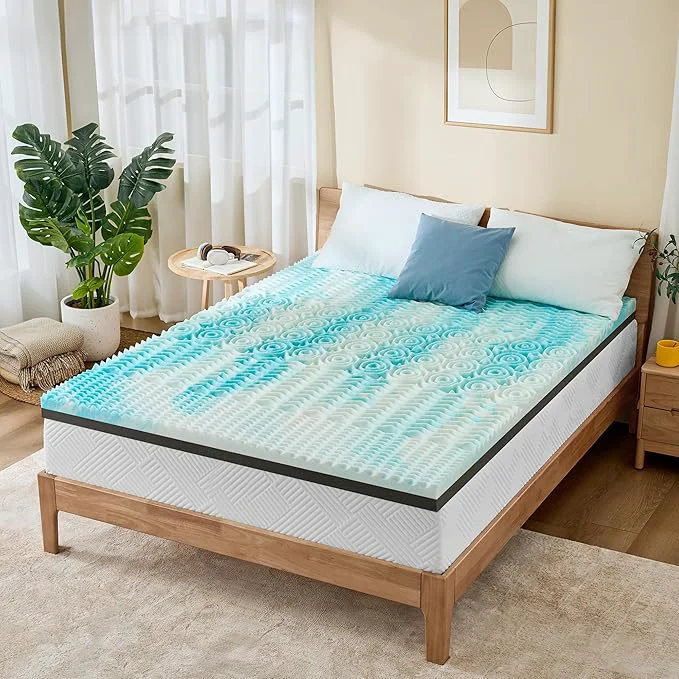Classic Firm Mattress Topper King Size 3 Inch Pain Relieving Foam Bed Topper for Extra Support 5-Zone Memory Foam amp High-Density Foam Mattress Pad CertiPUR-US First-Class
