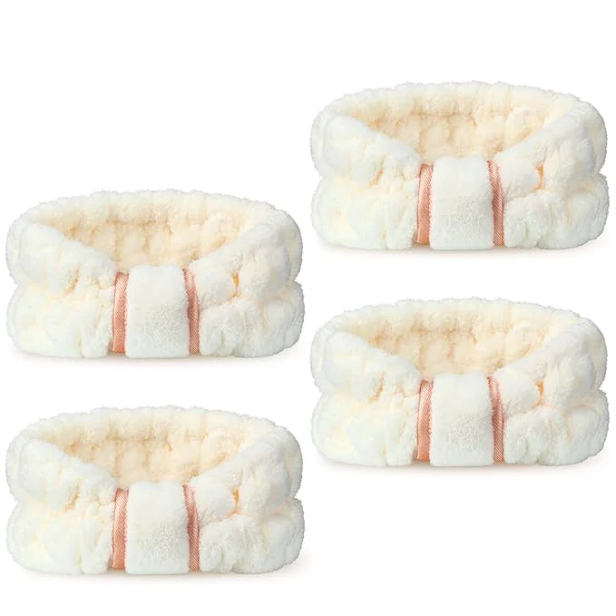 Safe WILLBOND 4 Pack Microfiber Headbands Spa Facial Headbands Makeup Head bands Top-Quality