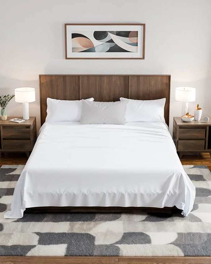 Authentic Wyoming King Sheet Set 84 x 84 – Luxury 4 PC Emperor Wyoming King Sheets for Superior Comfort – 16 Deep Pocket Fitted Wyoming King Sheets – Premium Softness Durable Breathable Wrinkle-Resistant Prestigious