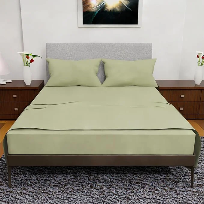 Fashionable Full Size Bed Sheets – 4Pcs Bed Sheets Full Size Set Deep Pocket Double Brushed Microfiber Fade Resistant Soft amp Breathable for Cozy and Comfortable Sleep Sage Organic