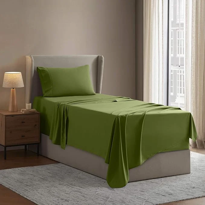 Practical Nestl Twin Sheet Set – 1800 Ultra-Soft Microfiber Twin Bed Sheets – Double Brushed – Deep Pockets – Easy Fit – Extra Soft – 3 Piece Set – Bedding Sheets amp Pillowcases Twin Calla Green Genuine