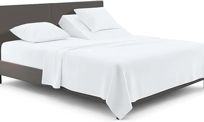 Consistent SGI bedding Adjustable Split Head Flex Top Cal King 36 quot Microfiber Sheet Set – Ultra Soft Cooling amp Deep Pocket 15 Fitted 4-Piece Breathable amp Durable Bedding Set for Split Cal King Beds -White High-End
