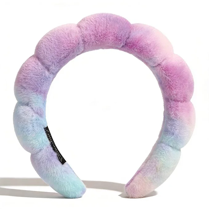 Prestigious Ayesha Spa Headband for Washing Face Sponge Makeup Skincare Headband Soft Fuzzy Contemporary