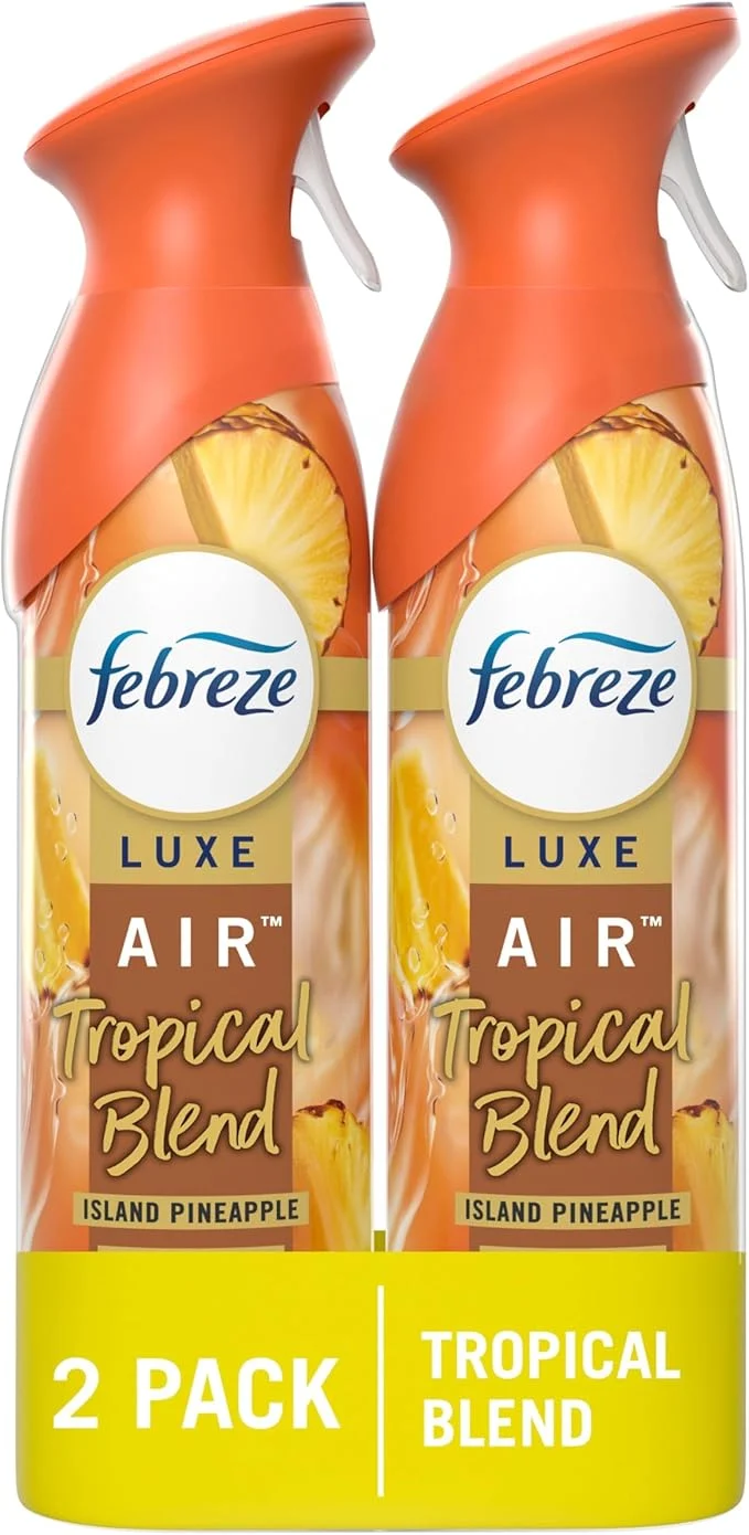 Safe Febreze Air Freshener Spray Odor-Fighting Room Spray Tropical Blend Scent Contemporary