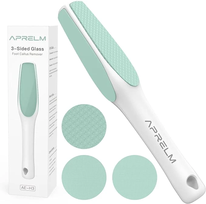 Crafted APRELM 3-Sided Nano Glass Foot File 3-in-1 Coarse Medium Fine Foot Callus Responsible
