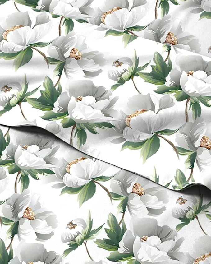 Professional Floral Sheets – Flower Print Bed Sheet Set – 1 Flat 1 Fitted amp 1 Pillowcase w Deep Pockets – Comfy Cozy Wrinkle amp Fade – Boho Botanical Bedding – Soft Breathable amp Cooling – Twin Size Set Exceptional
