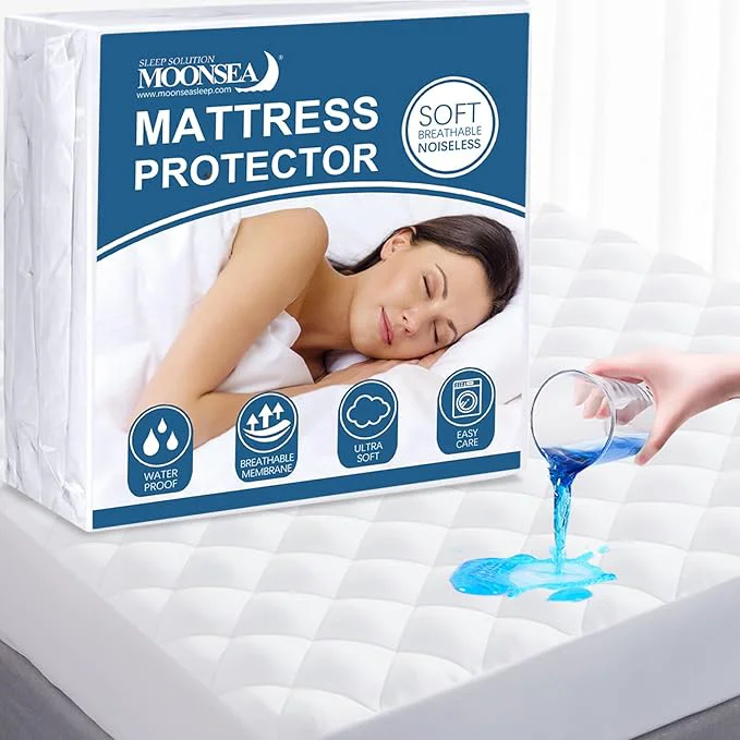 Artisan RV King Mattress Topper Pad Protector Waterproof Absorbent and Quilted Mattress Protector for RV Mattress King 72×80 RV King Fitted Matress Cover Eco-Friendly
