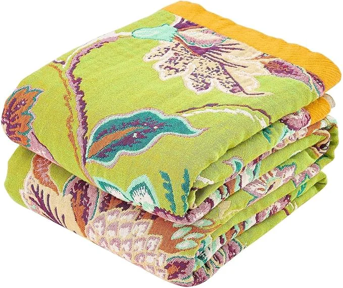 Detailed Fall Throw Blanket Cotton Soft Rustic Boho Throw Blanket for Bed 50 quot x60 quot Farmhouse Decor Bed Flower Blankets Light Weight Reversible Bohemian Throw Quilt Excellent