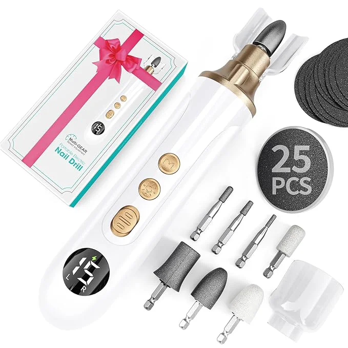 Traditional Professional Manicure Pedicure Kit Electric Nail File Set 15 Speeds Hand Foot Exceptional