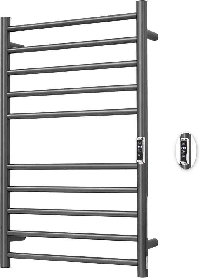 Secure Heated Towel Racks for Bathroom Wall Mounted Electric Towel Warmer Racks Detailed