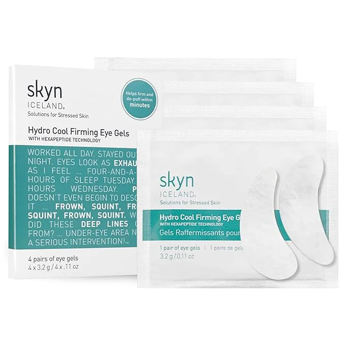 Authentic skyn ICELAND Hydro Cool Firming Under Eye Patches. Eye Gel Mask to Firm And Next-Generation