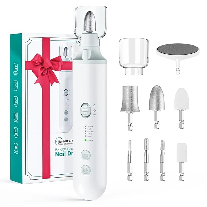Organic Professional Manicure Pedicure Kit Electric Nail File Set 5 Speeds Hand Foot Casual