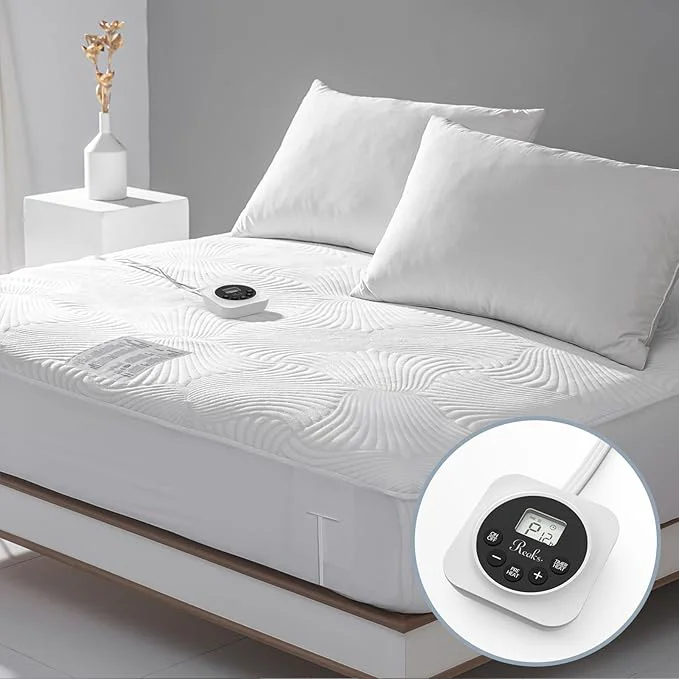 Innovative Twin XL Size Electric Heated Mattress Pad – Bed Warmer with Memory amp Preheat Functions 12 Heat Settings Single Control for 1-12 Hours Auto Off Lighted Button Sustainable