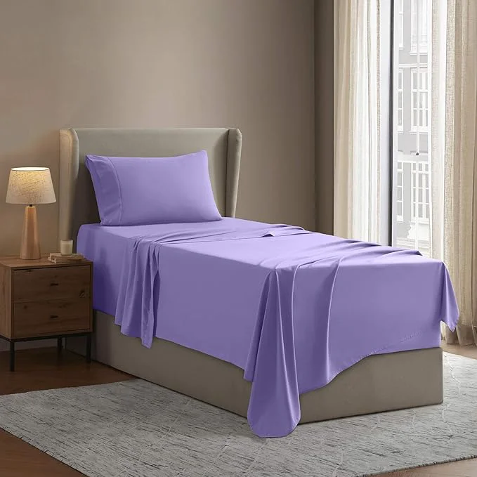 Responsible Nestl Twin Sheet Set – 1800 Ultra-Soft Microfiber Twin Bed Sheets – Double Brushed – Deep Pockets – Easy Fit – Extra Soft – 3 Piece Set – Bedding Sheets amp Pillowcases Twin Lavender Trusted