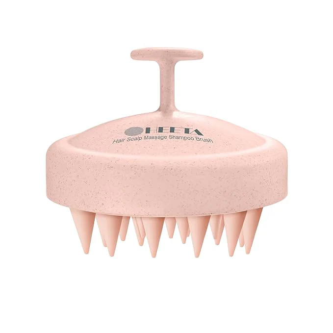 User-Friendly HEETA Scalp Massager Hair Growth Silicone Scalp Scrubber Shampoo Brush Minimalist