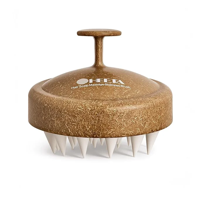 Pure HEETA Scalp Massager Hair Growth Soft Silicone Scalp Scrubber Shampoo Brush Detailed