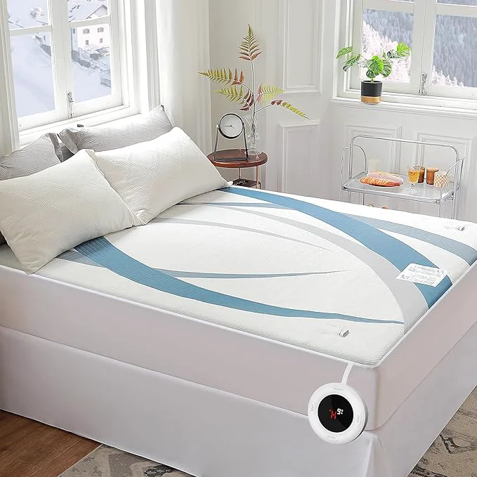 Reliable Gotcozy Heated Mattress Pad Twin Size – Electric Mattress Pad Fit up to 15 with 10 Heat Setting amp 10 Hour Auto Off ETL Machine Washable Blue Superior